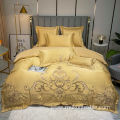 Custom Super Complex Embroidery duvetcover bed sheet sets